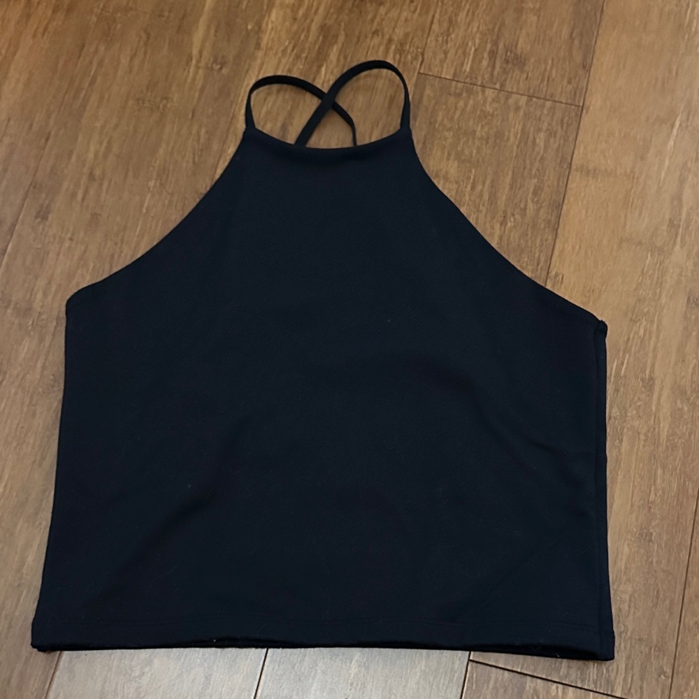 Abercrombie High-Neck Cross-Back Tank